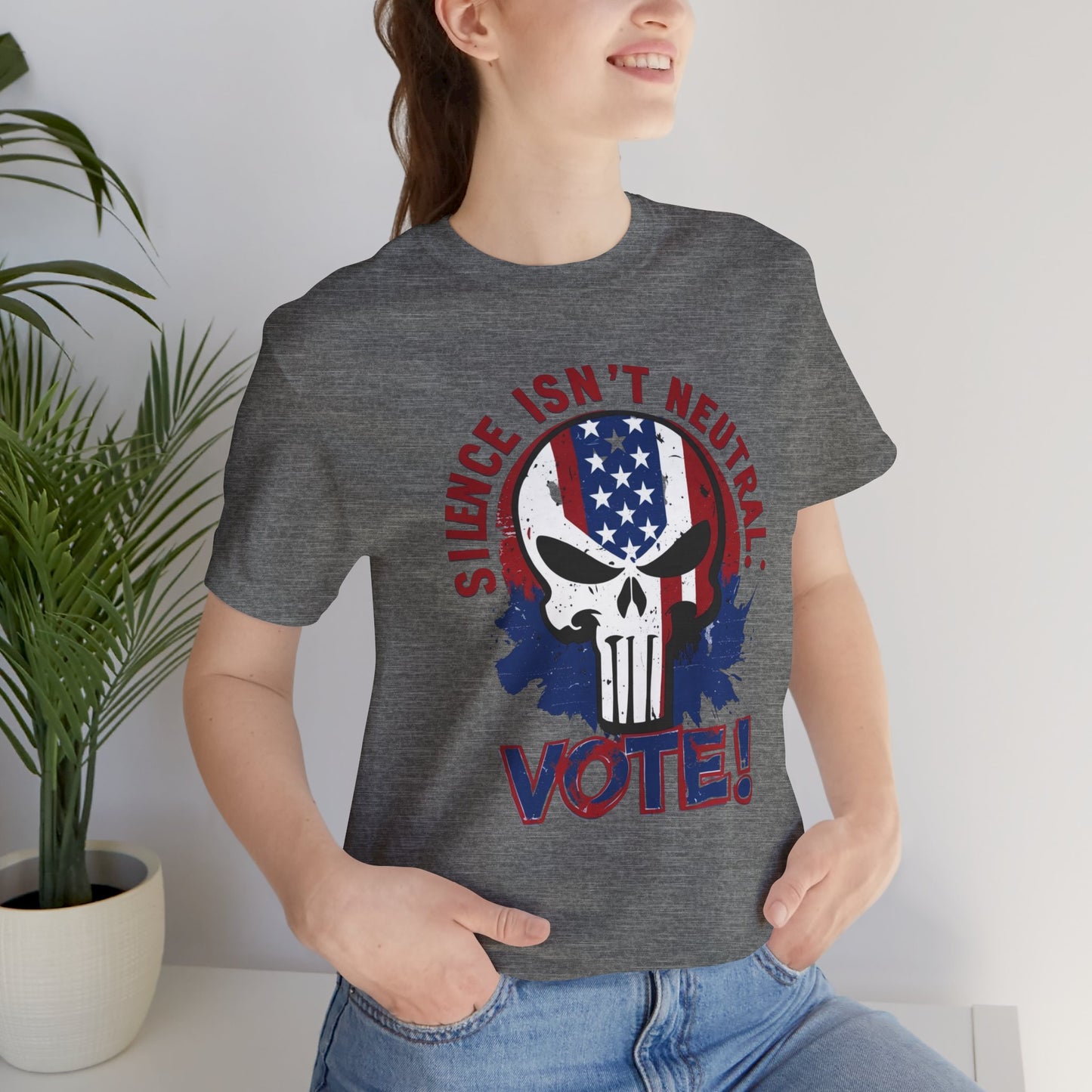 Silence Isn’t Neutral. Vote! - Unisex Jersey Short Sleeve Tee (Bold)