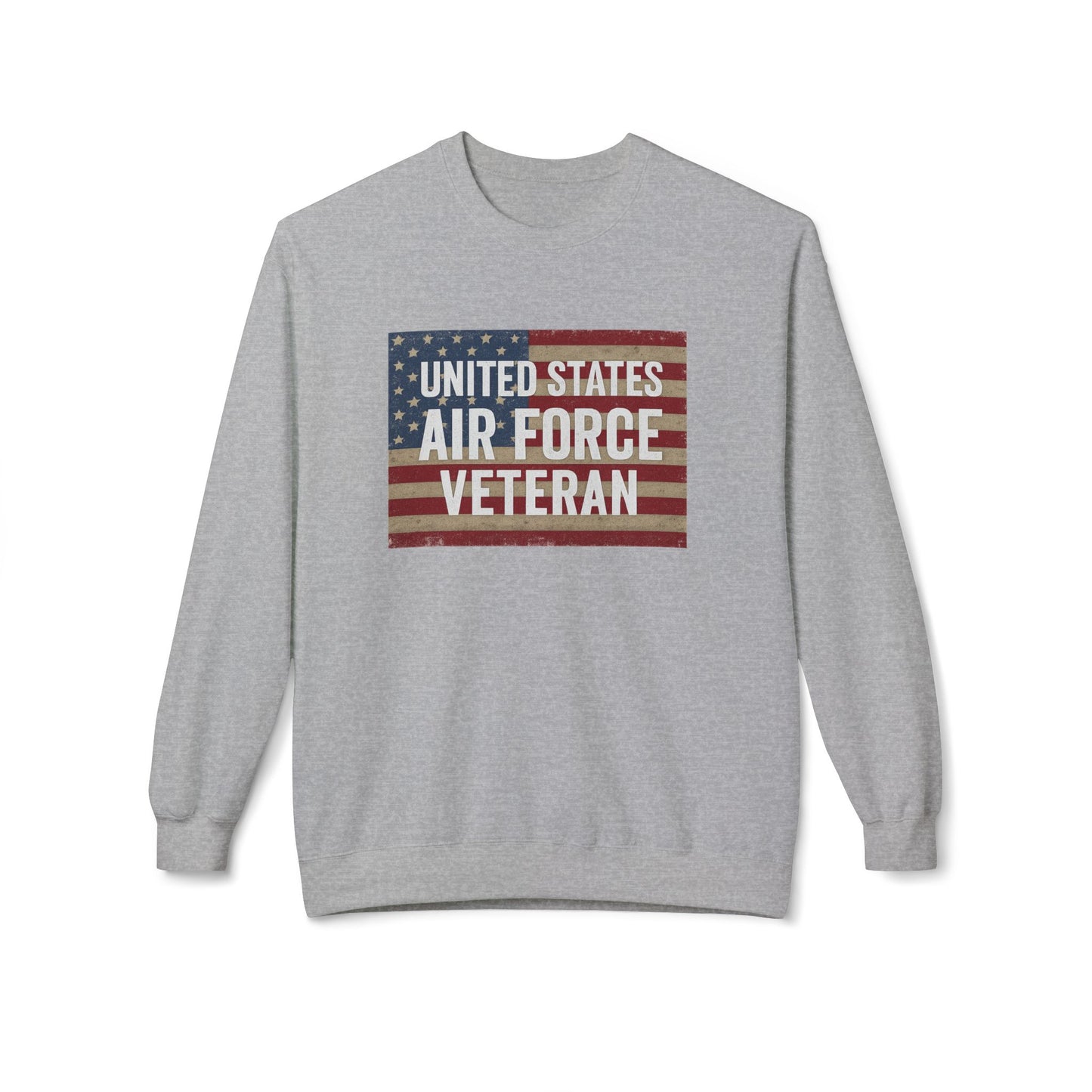 Air Force Vet Unisex Fleece Crewneck Sweatshirt