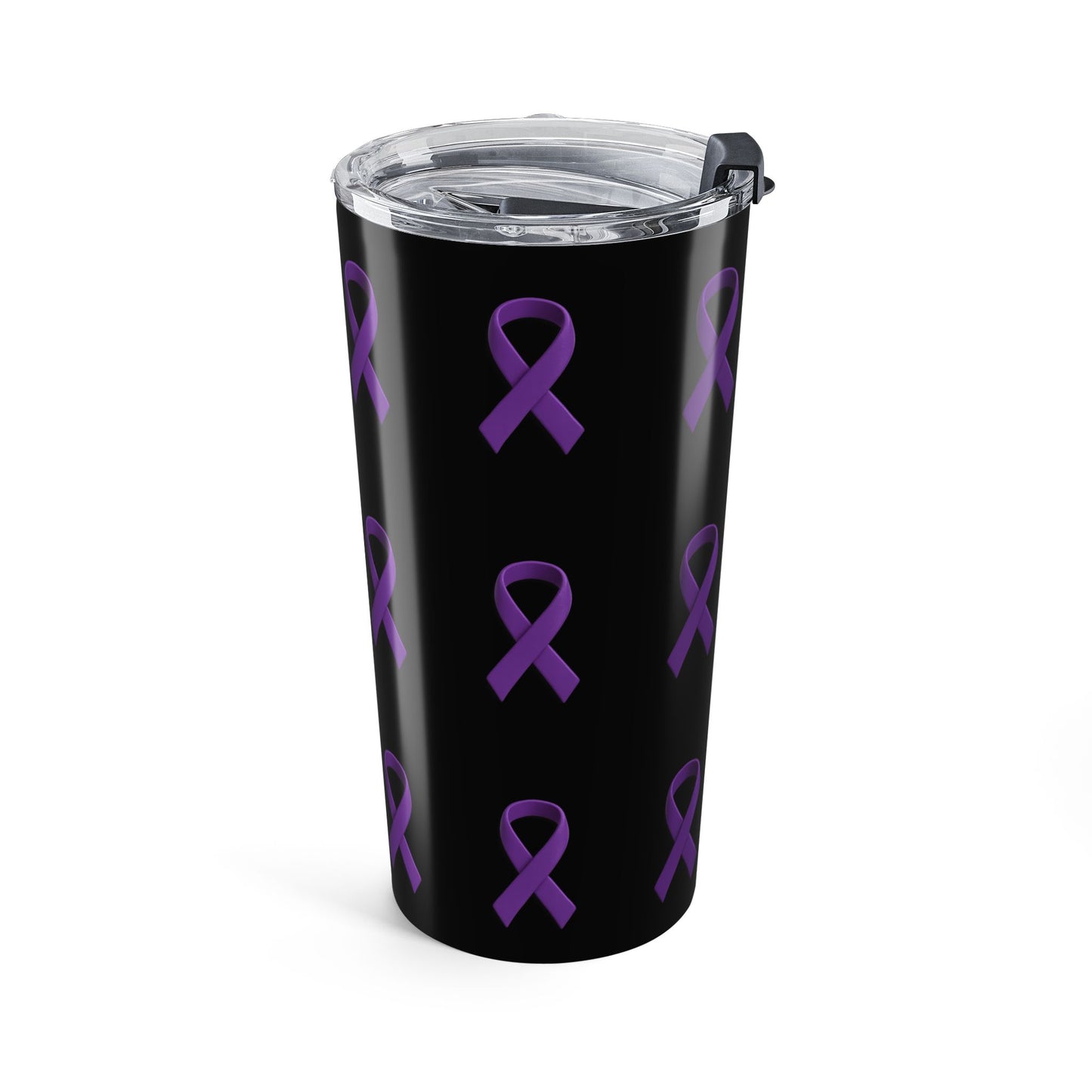 Domestic Violence Awareness Month Purple Ribbon Tumbler β 20oz Empowerment Edition