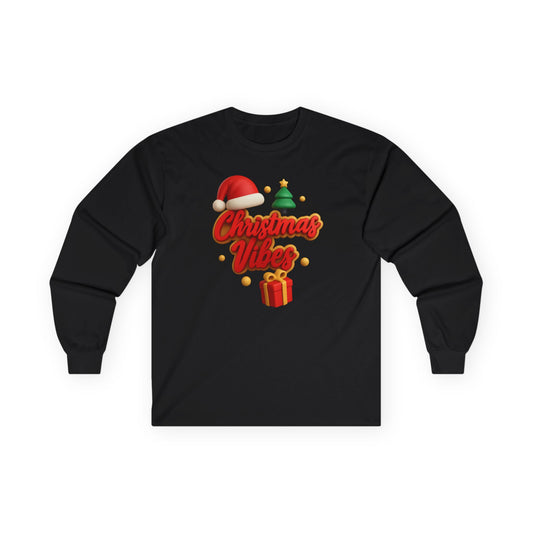 "Christmas Vibes" Unisex Long Sleeve Tee