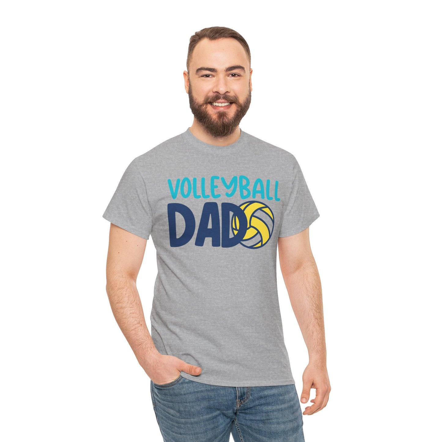"Volleyball Dad" Heavy Cotton Tee