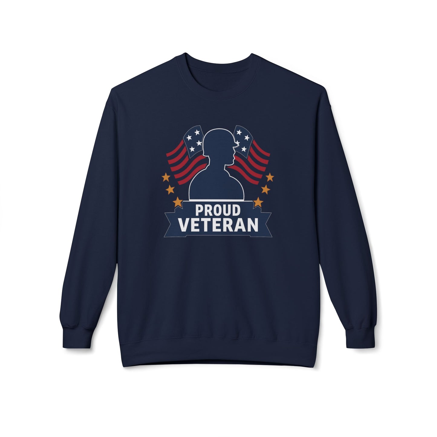Proud Vet Unisex Fleece Crewneck Sweatshirt