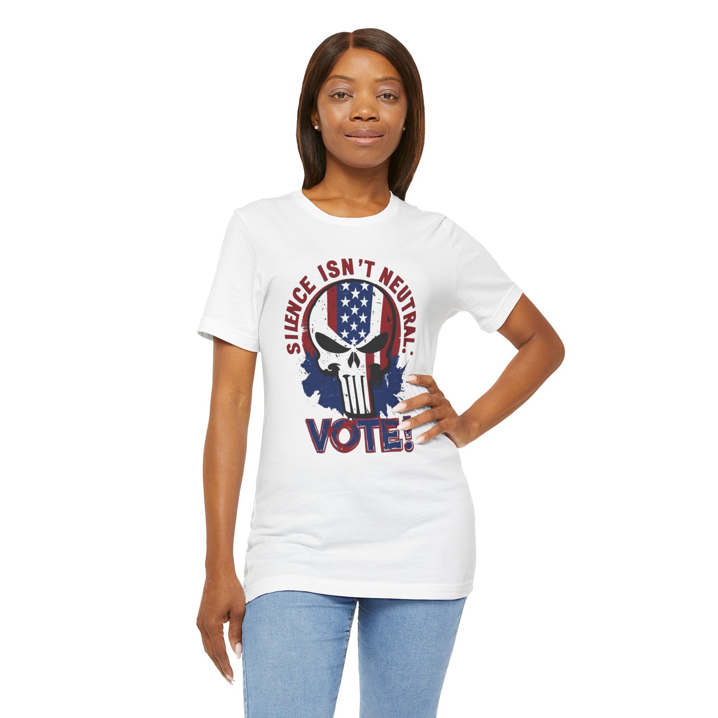 Silence Isn’t Neutral. Vote! - Unisex Jersey Short Sleeve Tee (Bold)