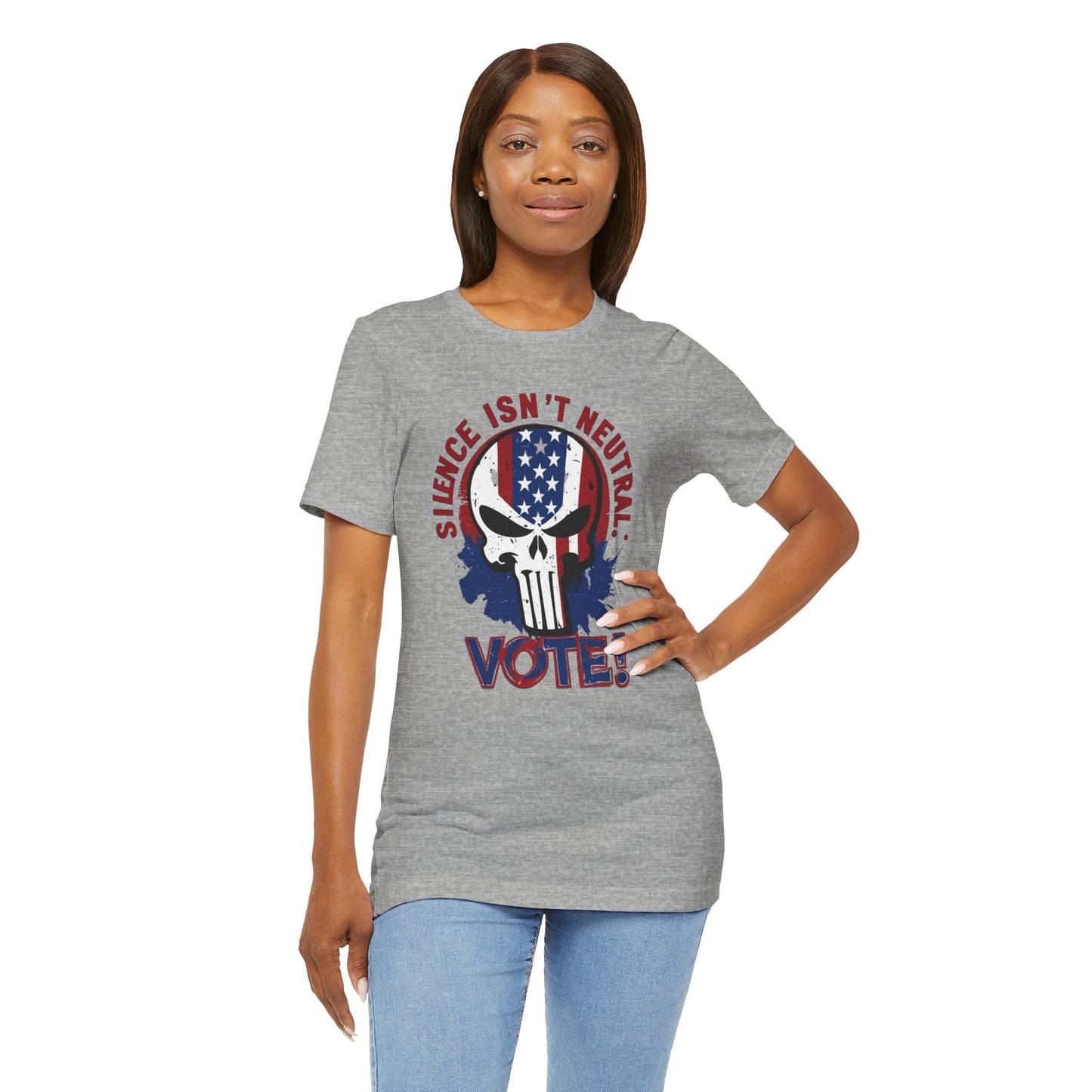 Silence Isn’t Neutral. Vote! - Unisex Jersey Short Sleeve Tee (Bold)