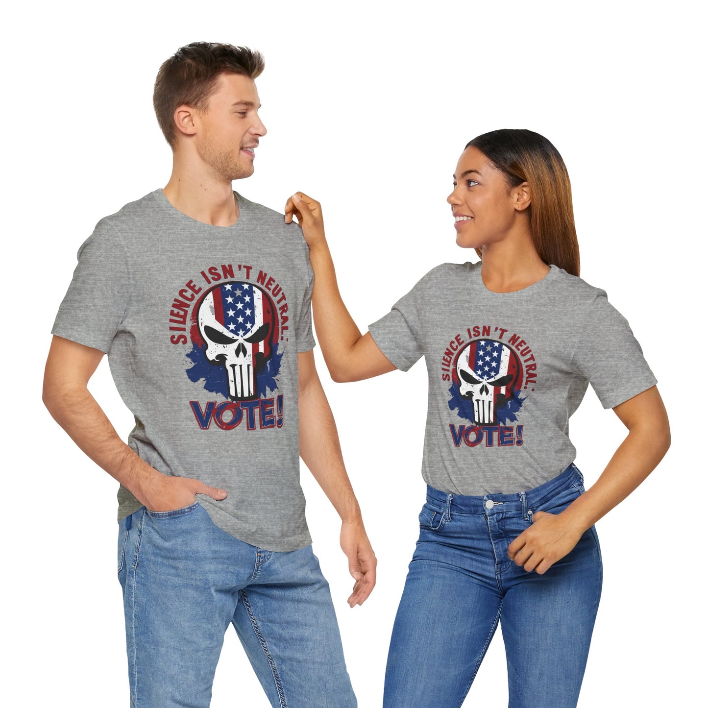 Silence Isn’t Neutral. Vote! - Unisex Jersey Short Sleeve Tee (Bold)