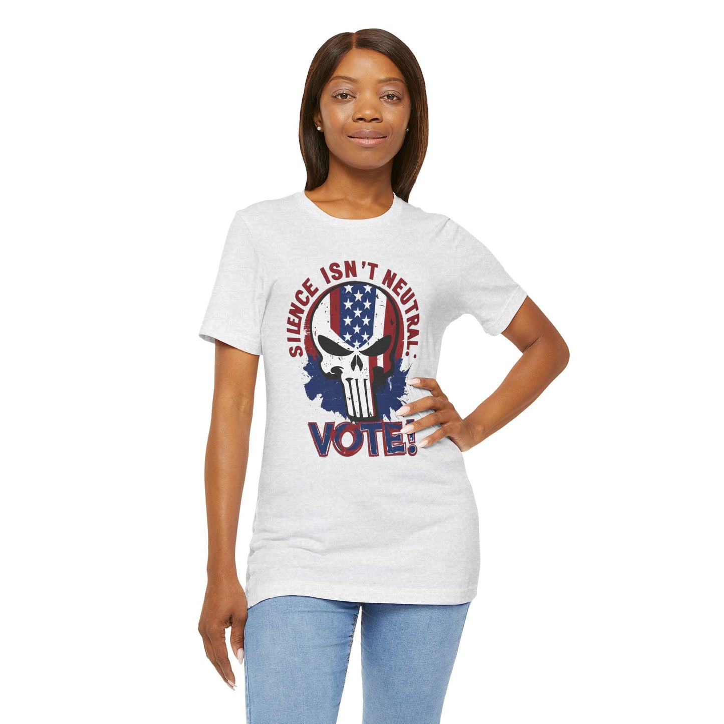 Silence Isn’t Neutral. Vote! - Unisex Jersey Short Sleeve Tee (Bold)