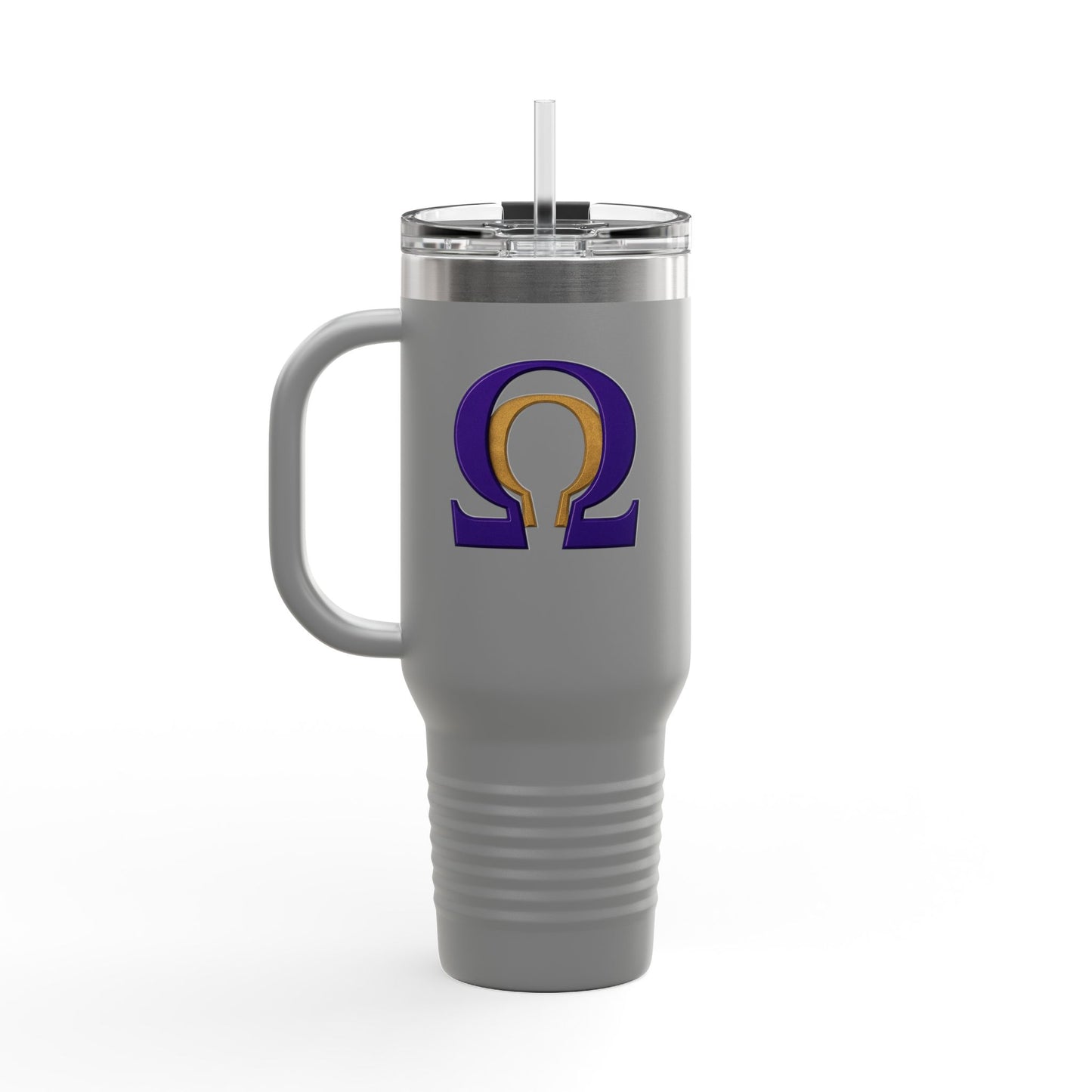 Omega Legacy Tumbler – Power in Every Sip - Insulated Travel Mug, 40oz