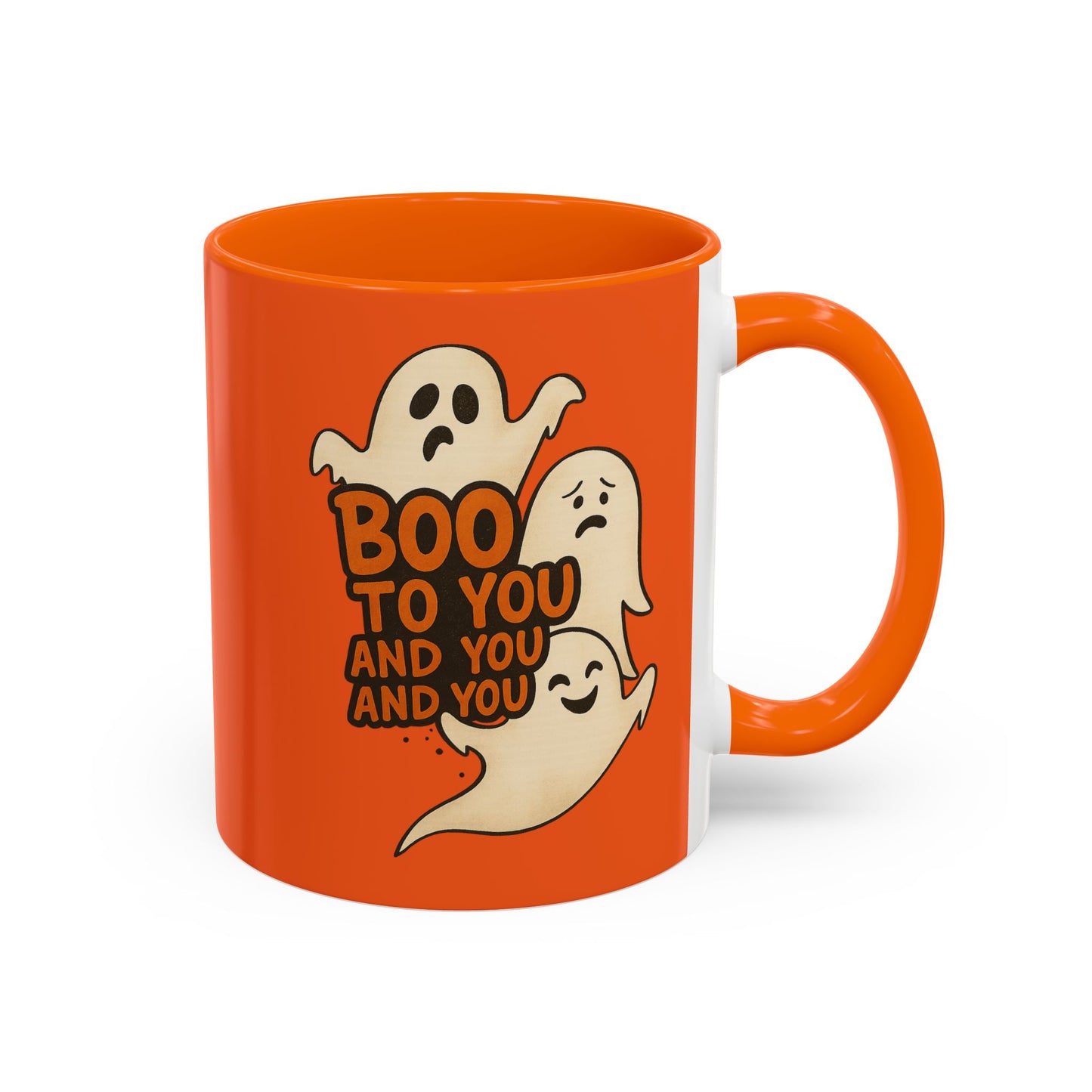 “BOO TO YOU AND YOU AND YOU” - Accent Coffee Mug (11, 15oz)
