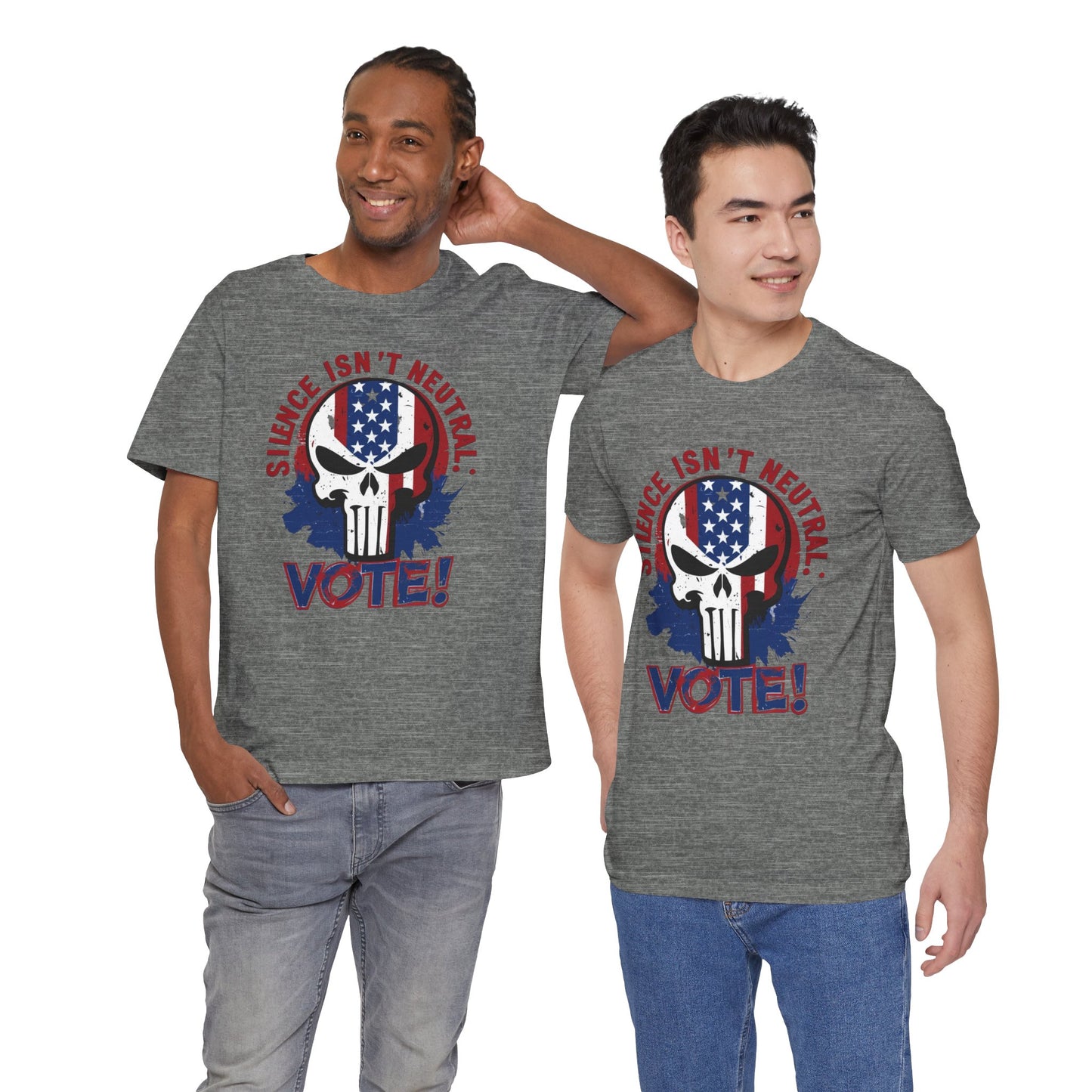 Silence Isn’t Neutral. Vote! - Unisex Jersey Short Sleeve Tee (Bold)