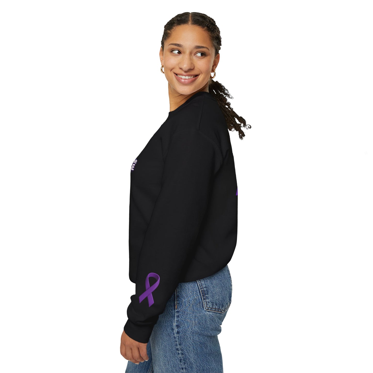 STOP ABUSE - Domestic Violence Awareness Month Unisex Heavy Blend™ Crewneck Sweatshirt