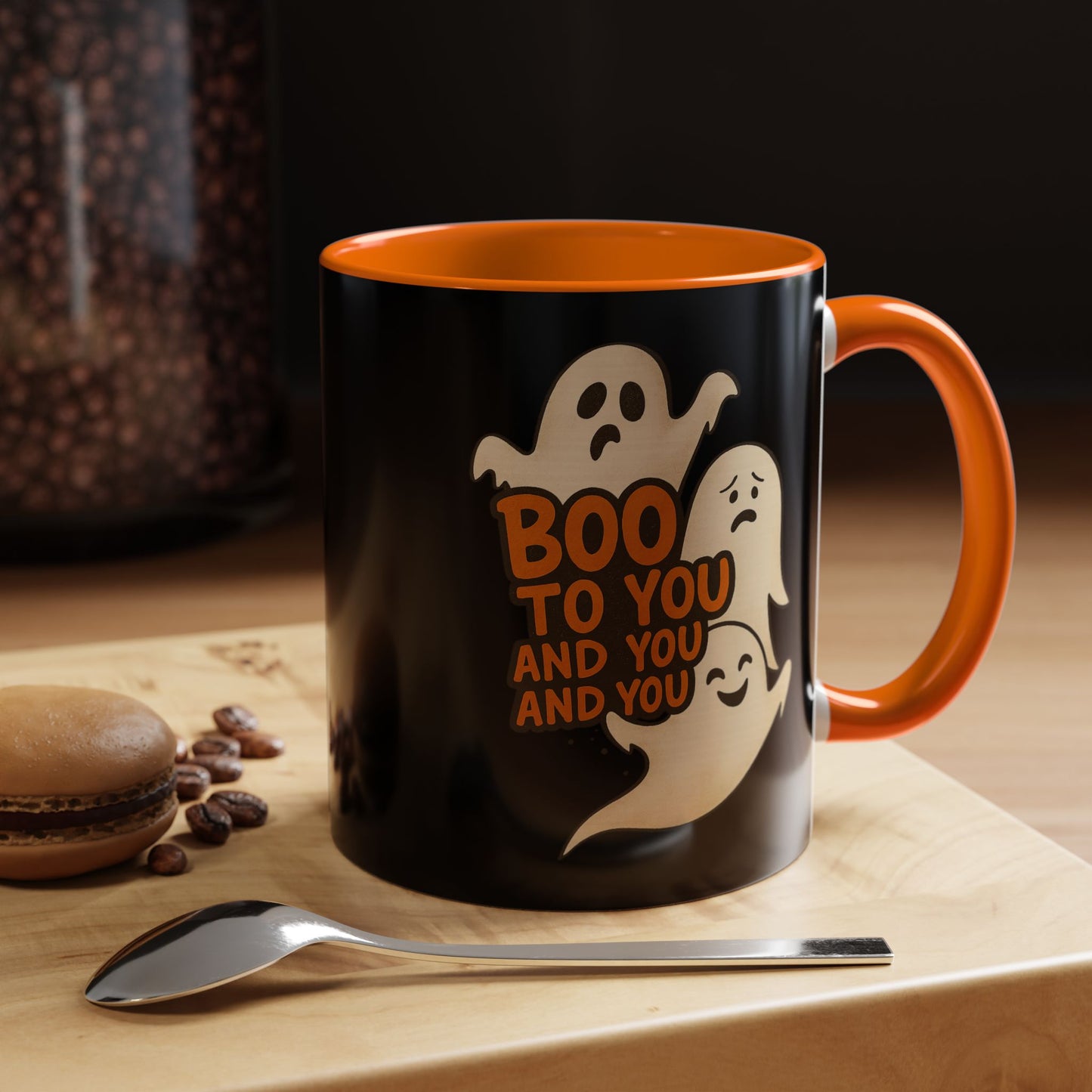 BOO TO YOU AND YOU AND YOU, - Accent Coffee Mug (11, 15oz)