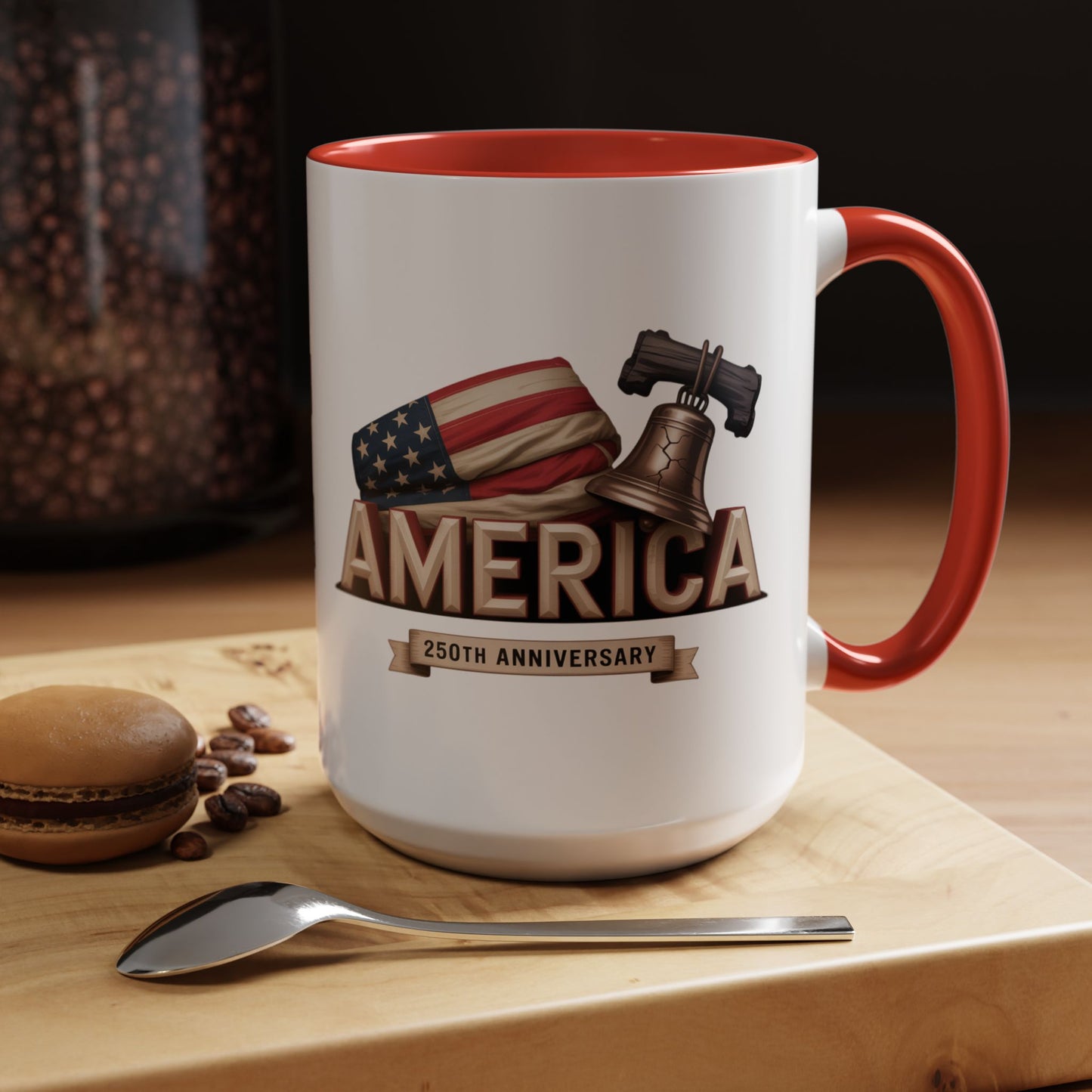 America Built 250th Anniversary Coffee Mug | Patriotic USA Pride Mug – 11oz & 15oz