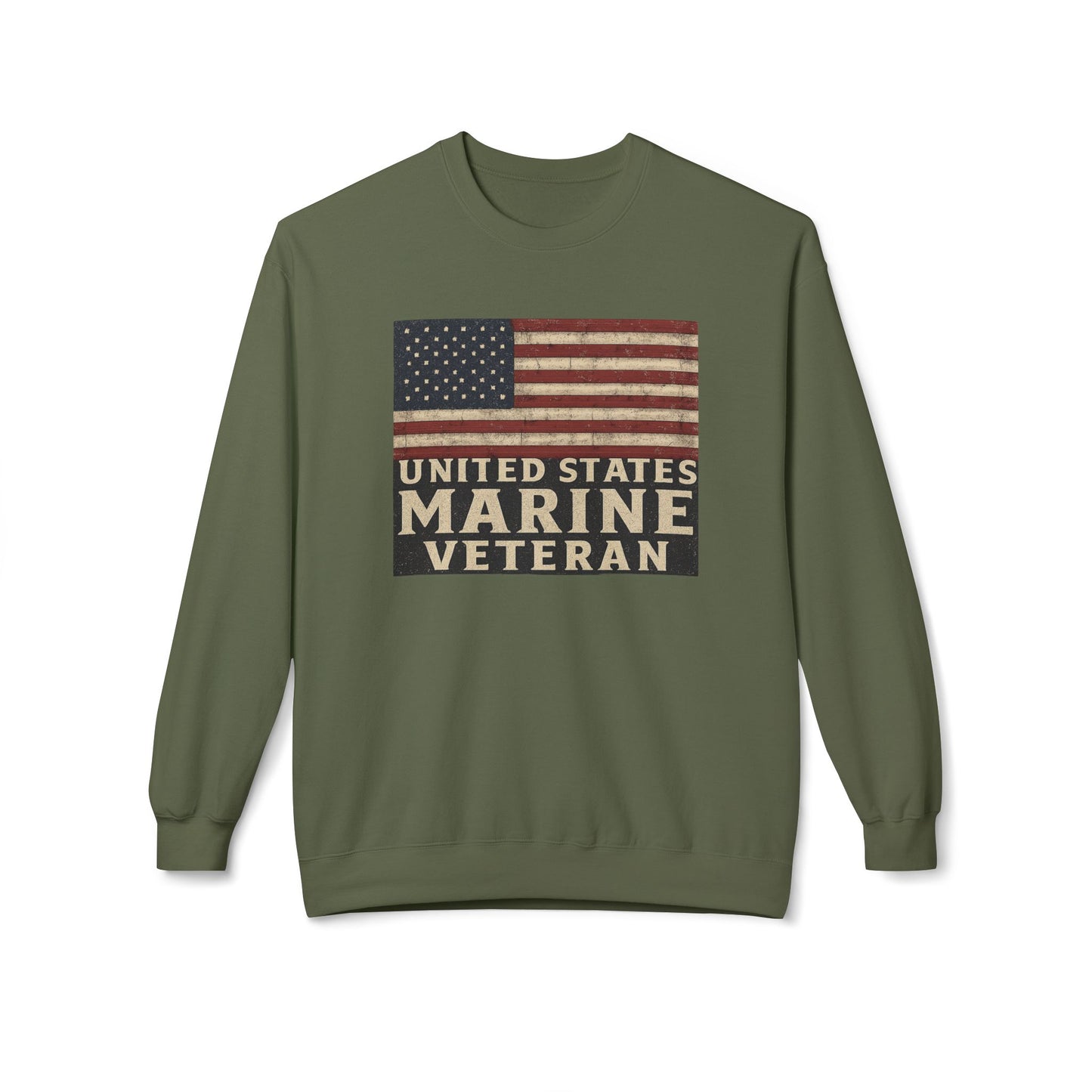 Marine Vet Unisex Fleece Crewneck Sweatshirt