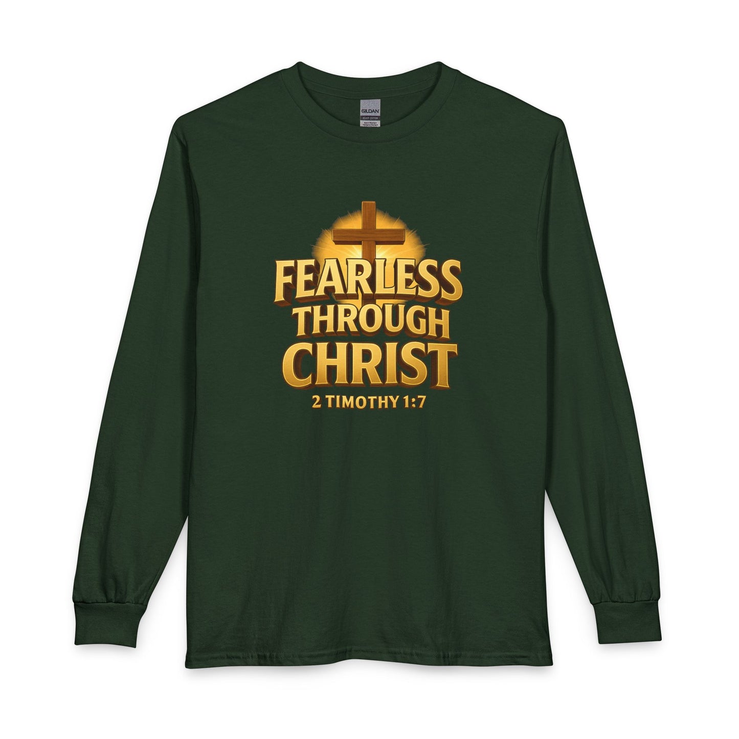 "Fearless Through Christ" Unisex Long Sleeve T-Shirt