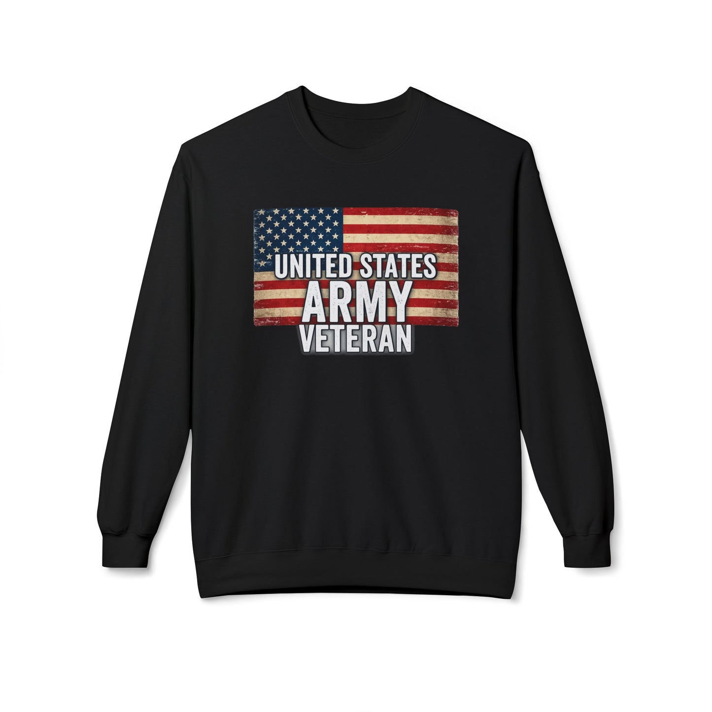 Army Vet Unisex Fleece Crewneck Sweatshirt