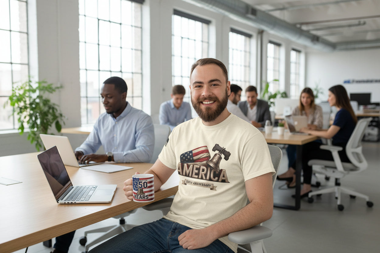 America Built 250th Anniversary  Bundle (T-Shirt and Mug)