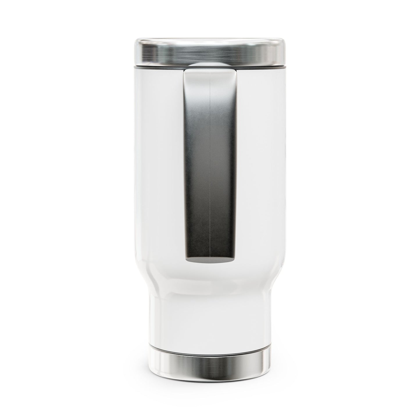 "Espresso Yourself" Stainless Steel Travel Mug with Handle