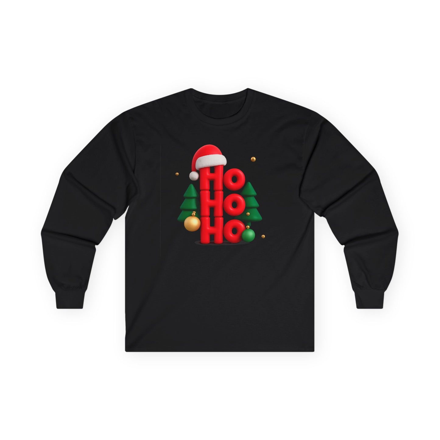 "Ho Ho Ho" Unisex Long Sleeve Tee