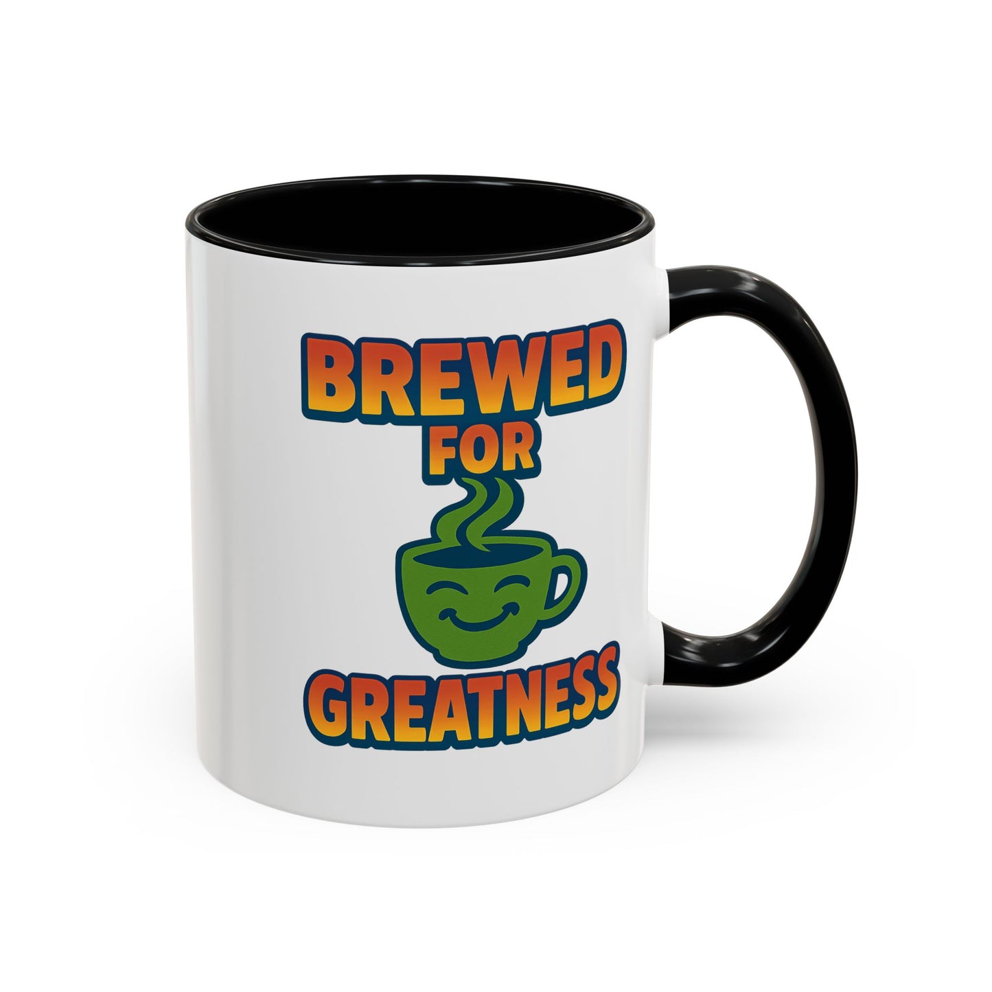 "Brewed For Greatness" Accent Mug