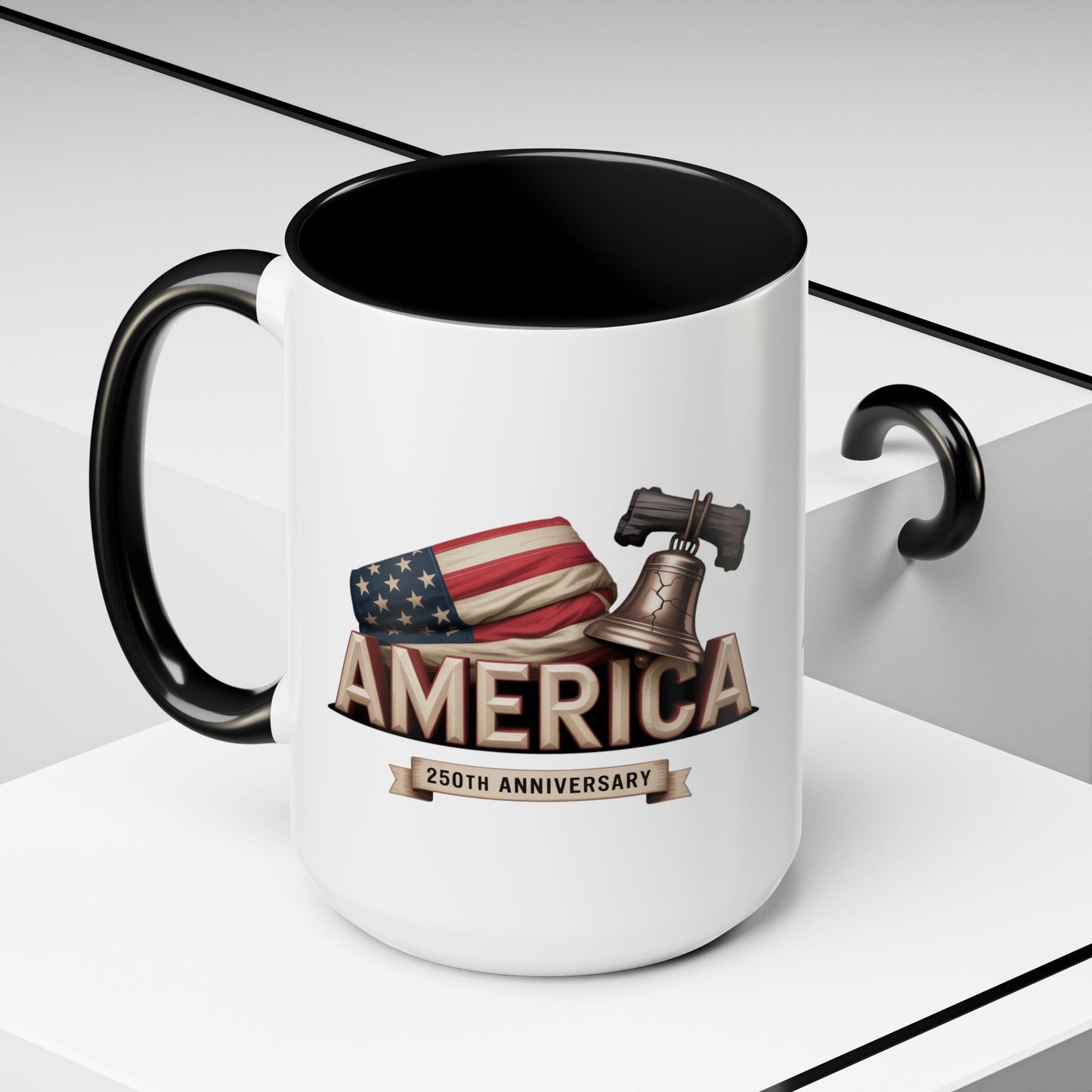 America Built 250th Anniversary Coffee Mug | Patriotic USA Pride Mug – 11oz & 15oz