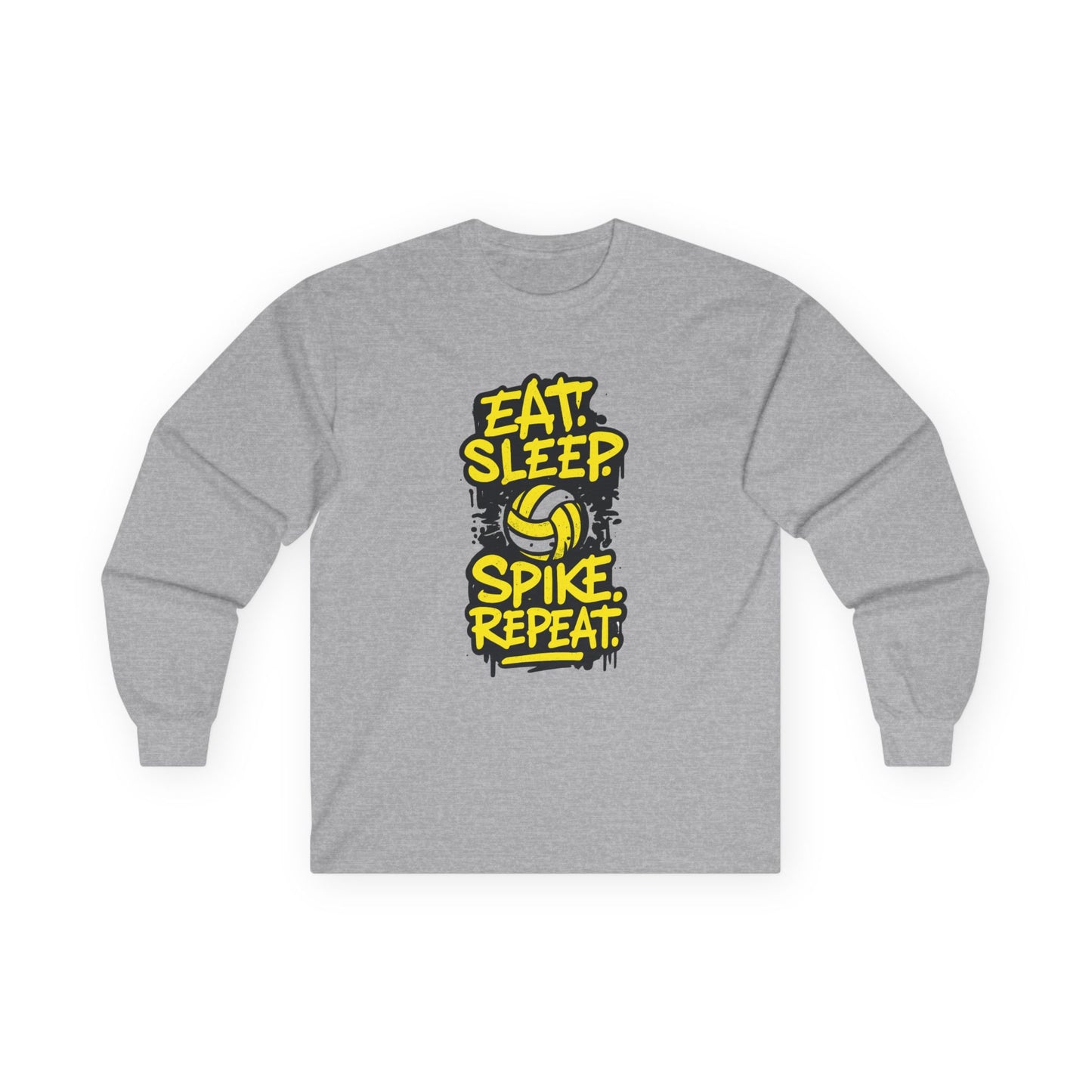 "Eat. Sleep. Spike. Repeat." Unisex Long Sleeve Tee