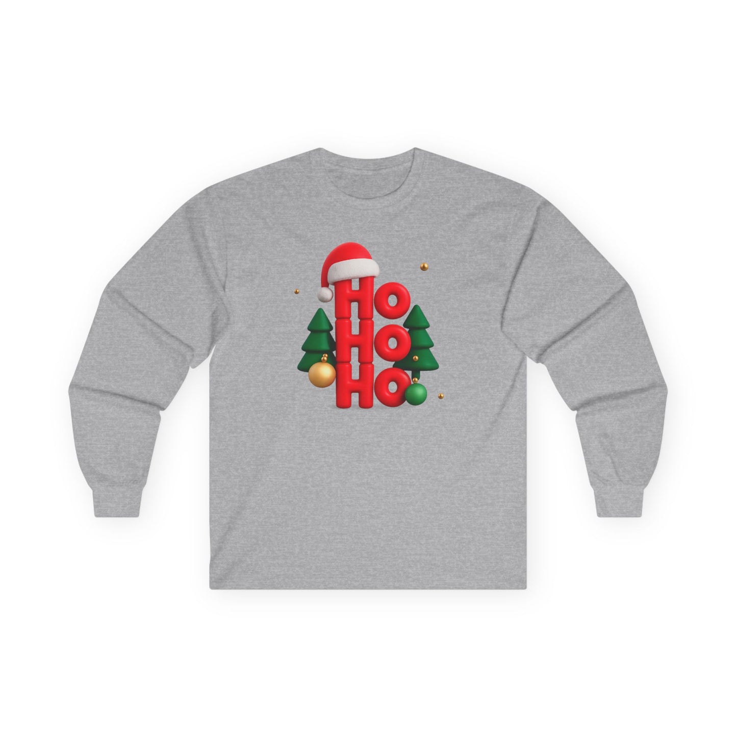 "Ho Ho Ho" Unisex Long Sleeve Tee