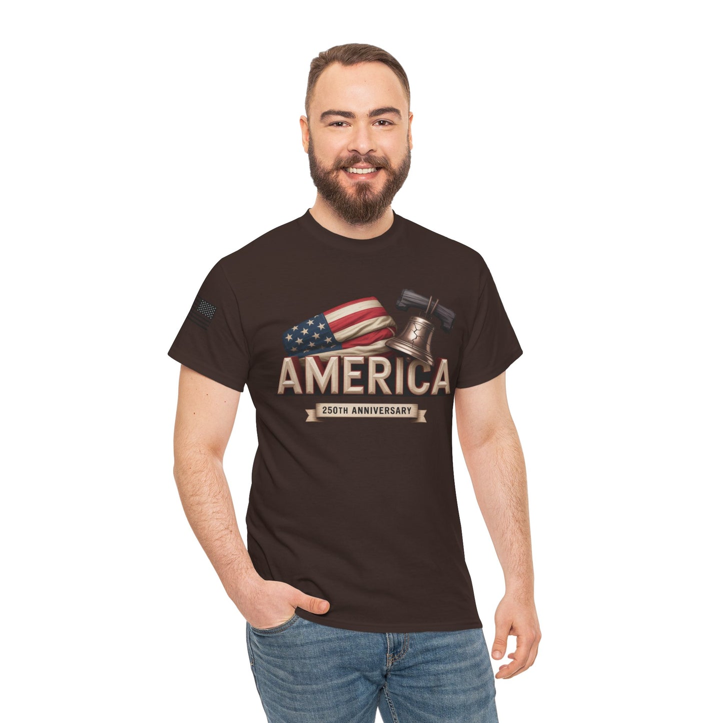 America Built. America Strong. USA 250th Anniversary Unisex Tee