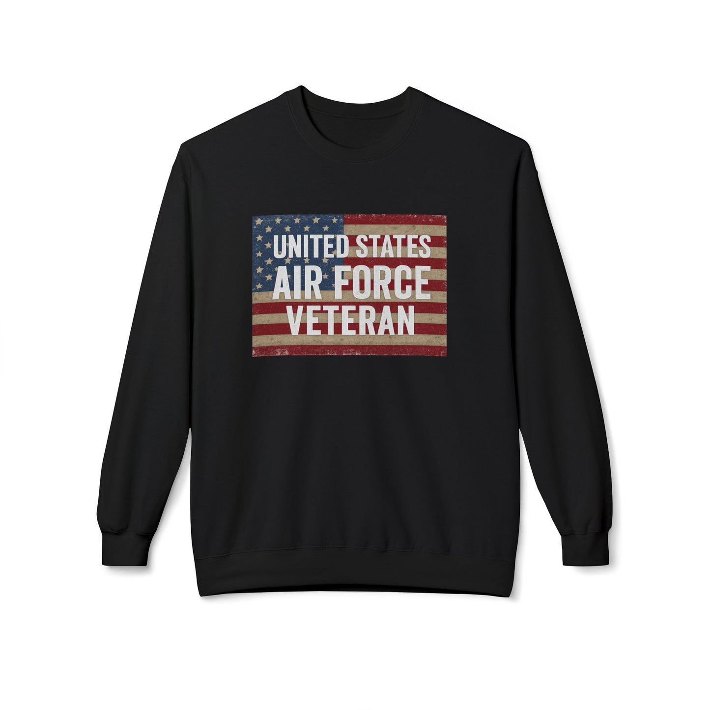 Air Force Vet Unisex Fleece Crewneck Sweatshirt