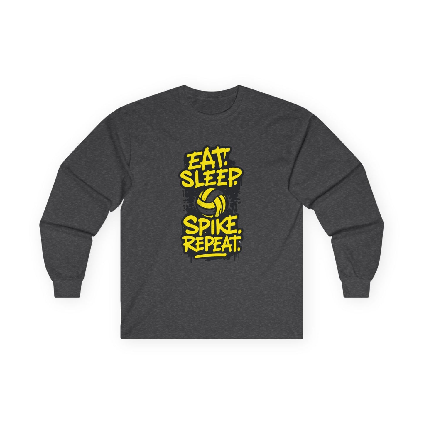 "Eat. Sleep. Spike. Repeat." Unisex Long Sleeve Tee