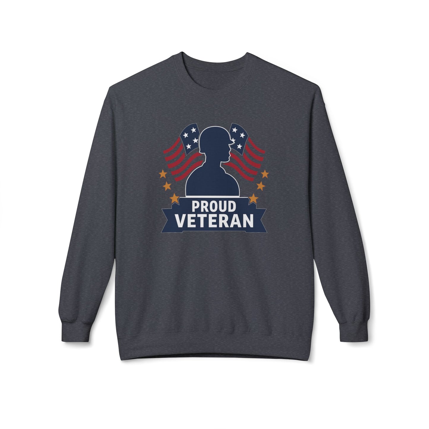 Proud Vet Unisex Fleece Crewneck Sweatshirt