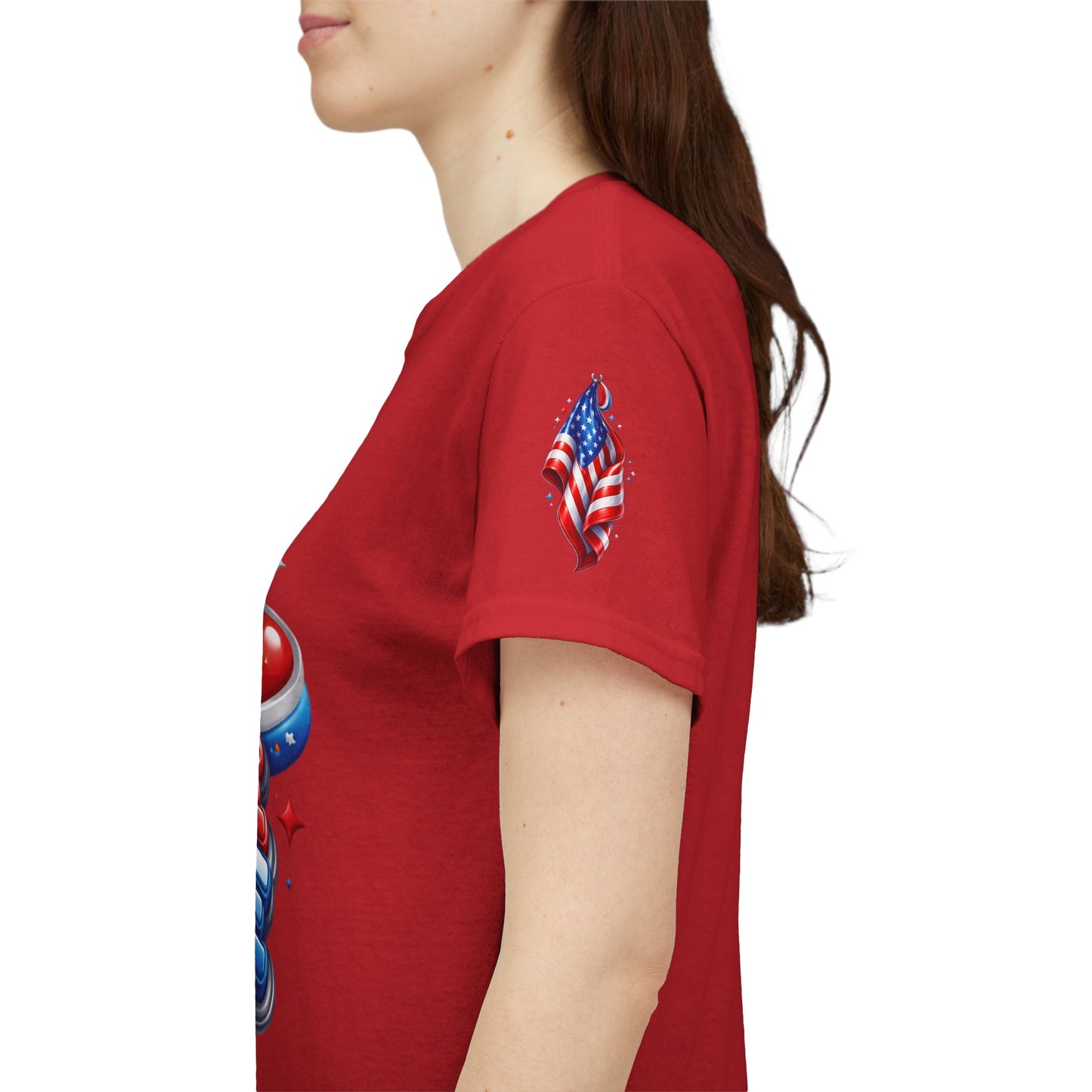 Peace & Love Patriotic Tee – Red, White & Blue Edition