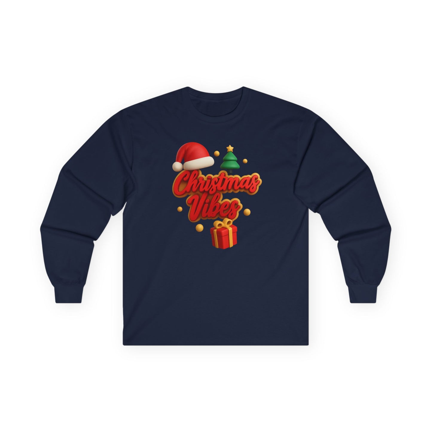 "Christmas Vibes" Unisex Long Sleeve Tee