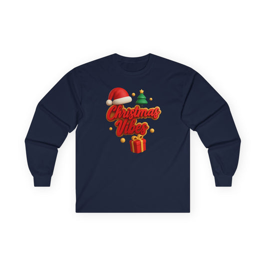 "Christmas Vibes" Unisex Long Sleeve Tee