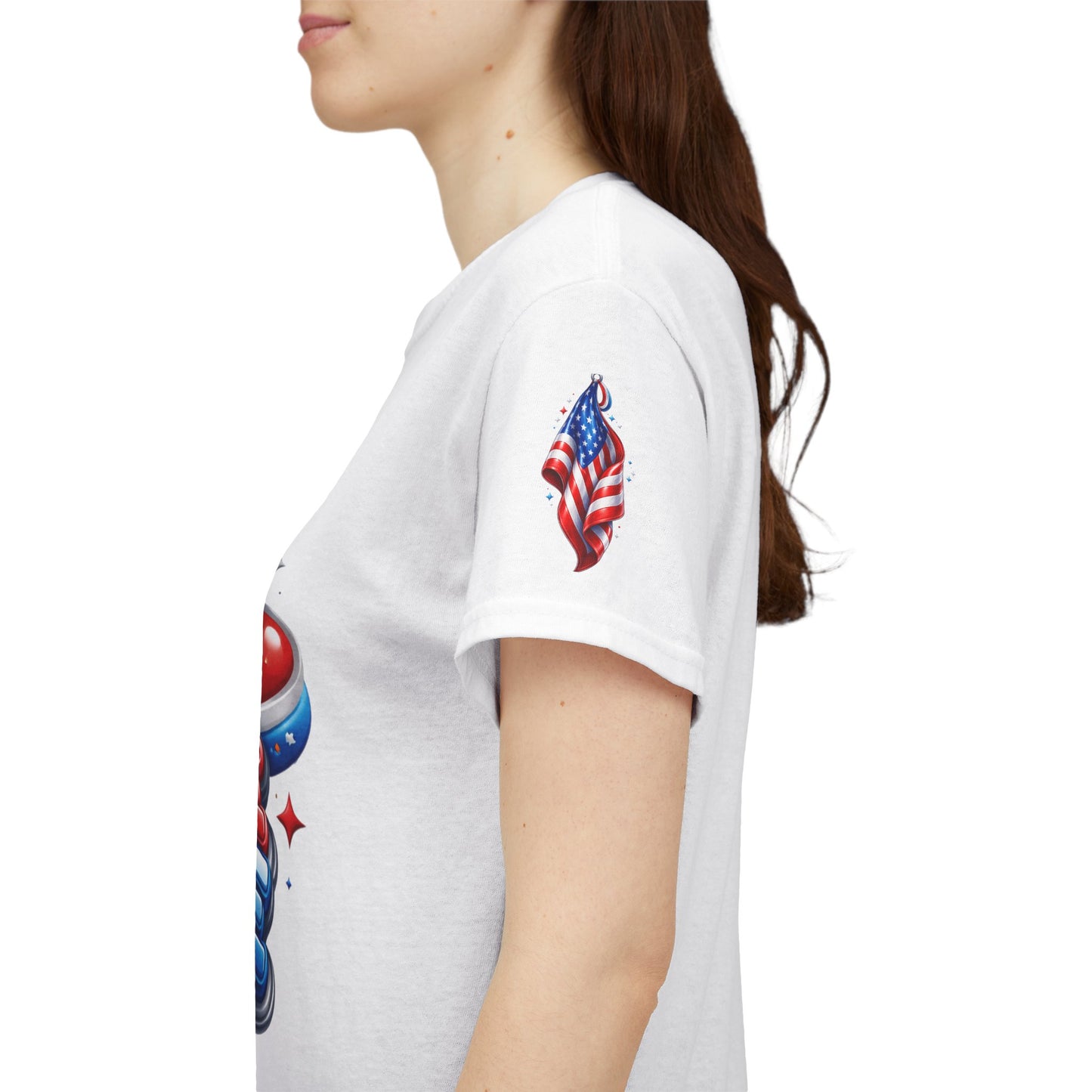 Peace & Love Patriotic Tee – Red, White & Blue Edition