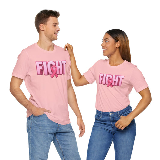 "FIGHT" Breast Cancer Awareness Unisex Tee