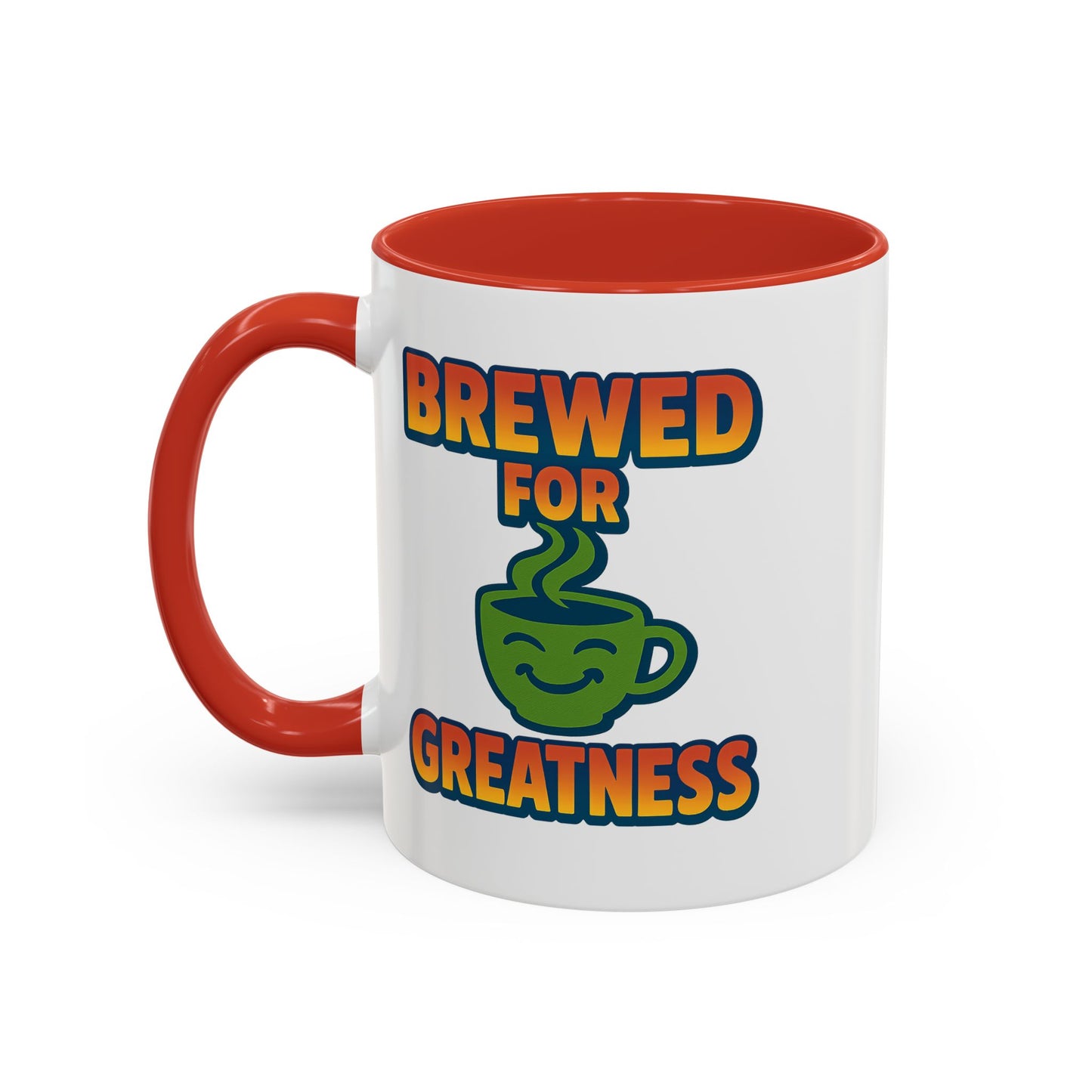 "Brewed For Greatness" Accent Mug