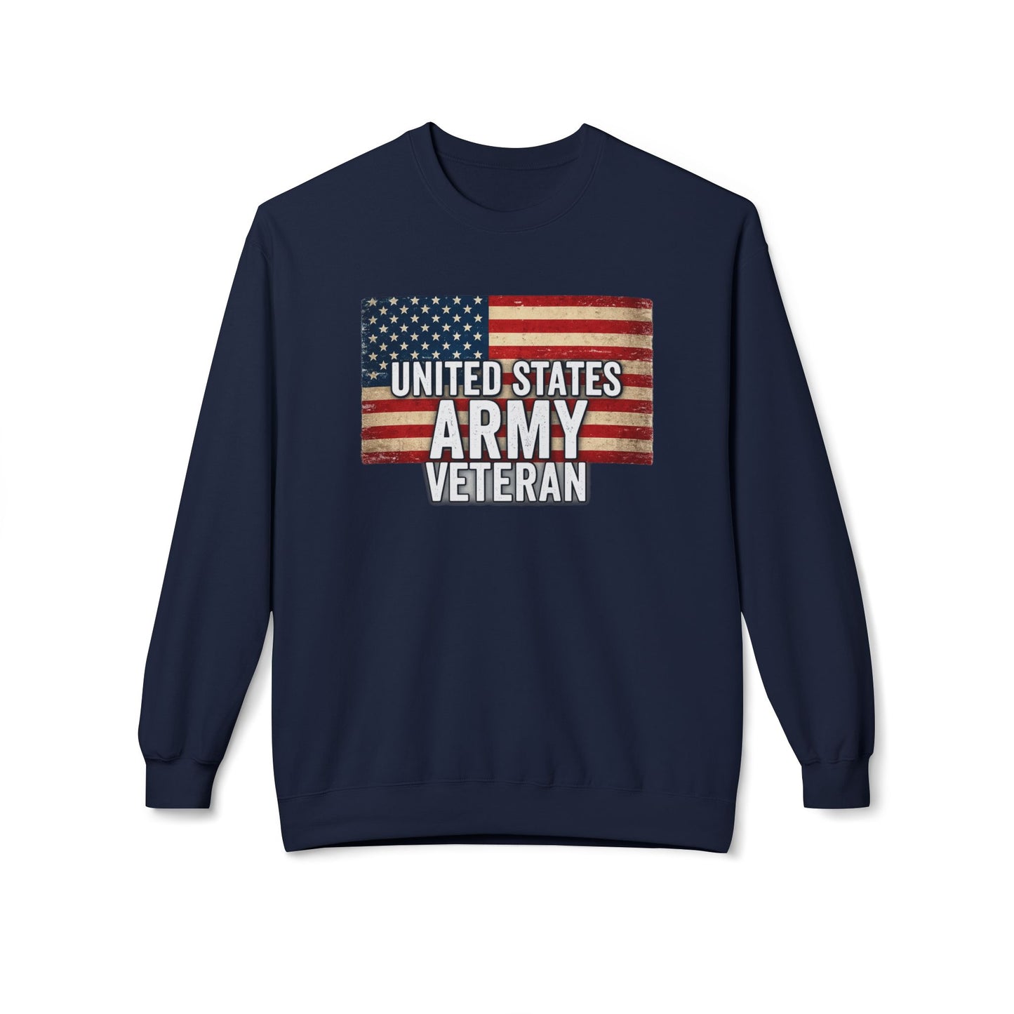 Army Vet Unisex Fleece Crewneck Sweatshirt