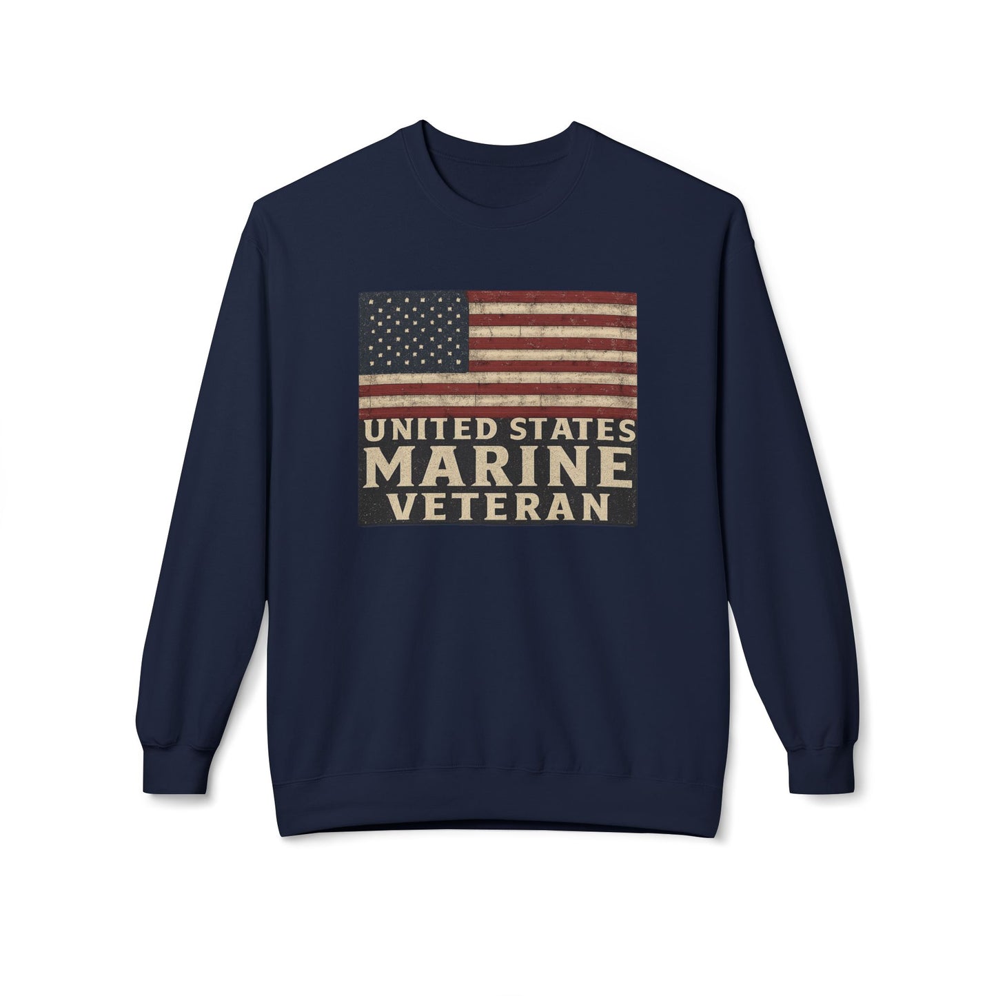Marine Vet Unisex Fleece Crewneck Sweatshirt