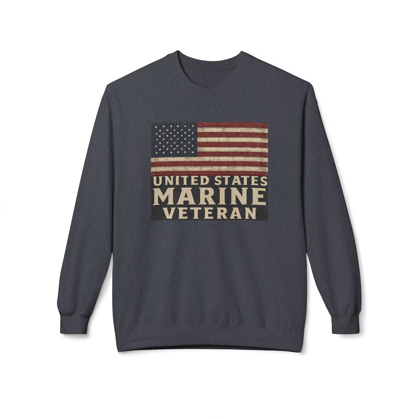 Marine Vet Unisex Fleece Crewneck Sweatshirt