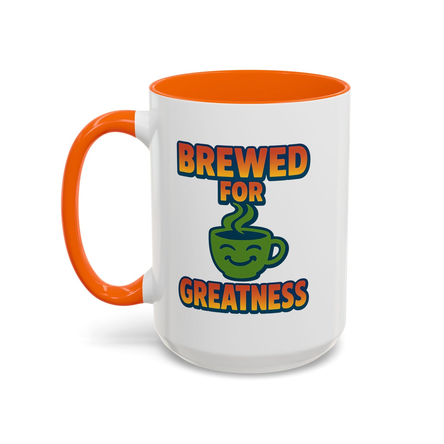 "Brewed For Greatness" Accent Mug