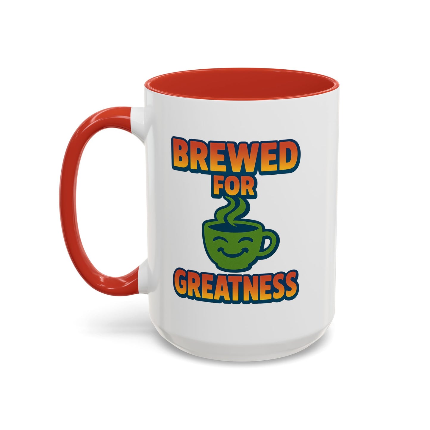 "Brewed For Greatness" Accent Mug