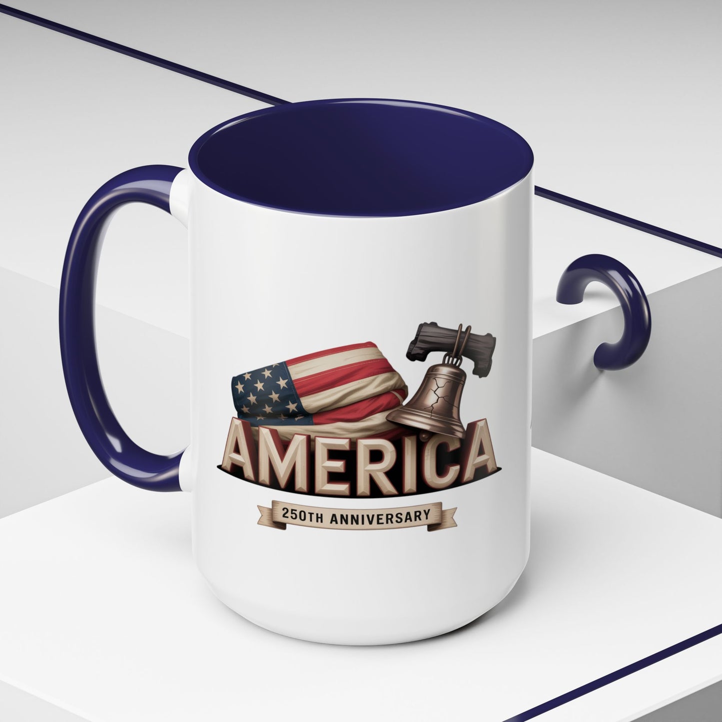 America Built 250th Anniversary Coffee Mug | Patriotic USA Pride Mug – 11oz & 15oz