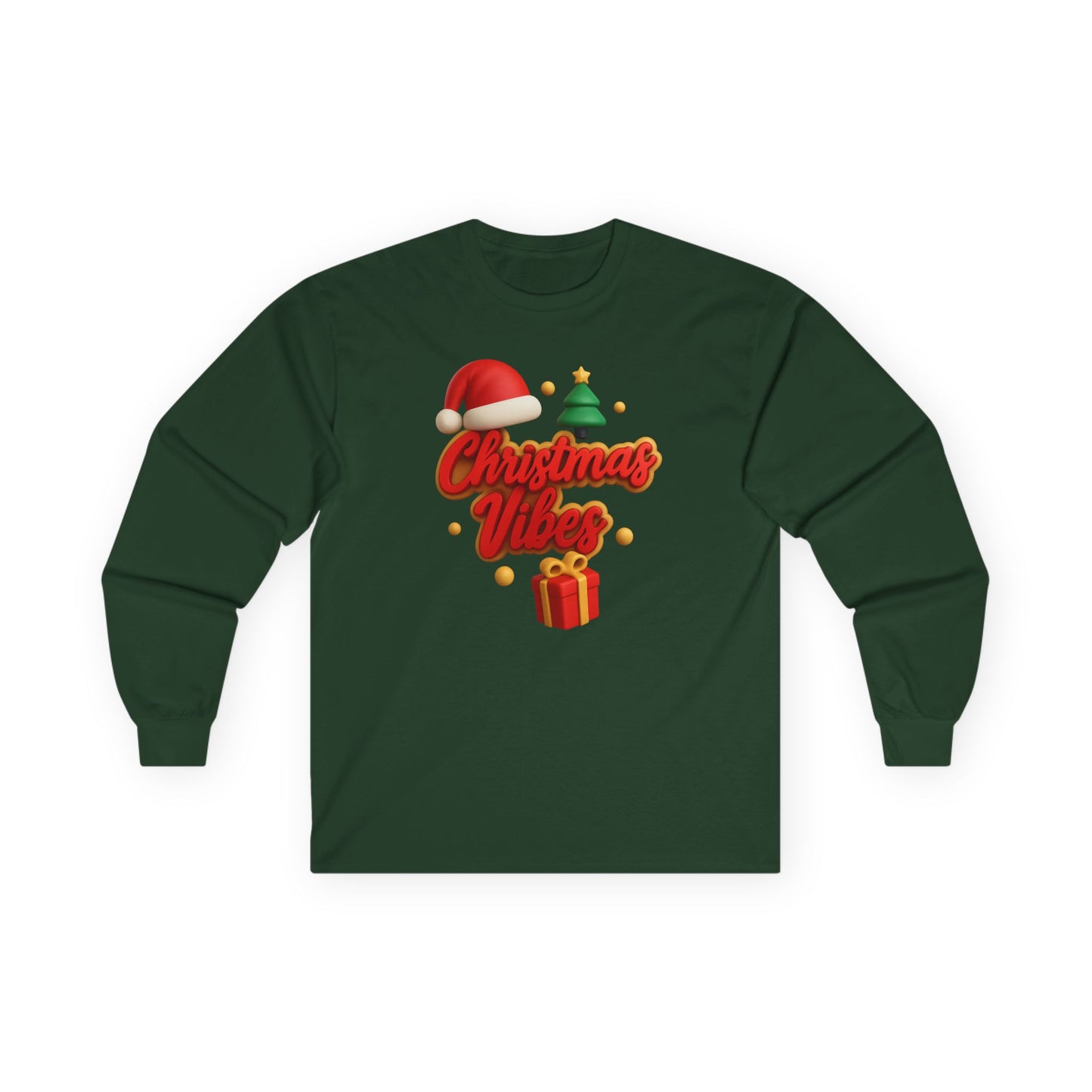 "Christmas Vibes" Unisex Long Sleeve Tee