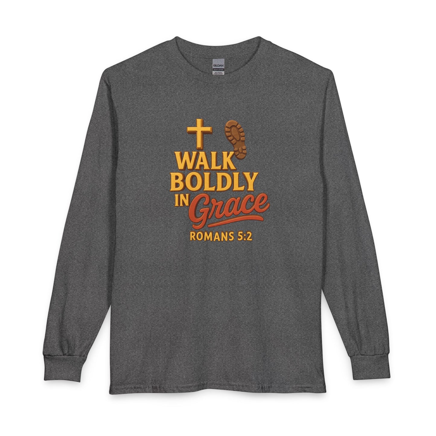 "Walking Boldly in Grace" Unisex Long Sleeve T-Shirt