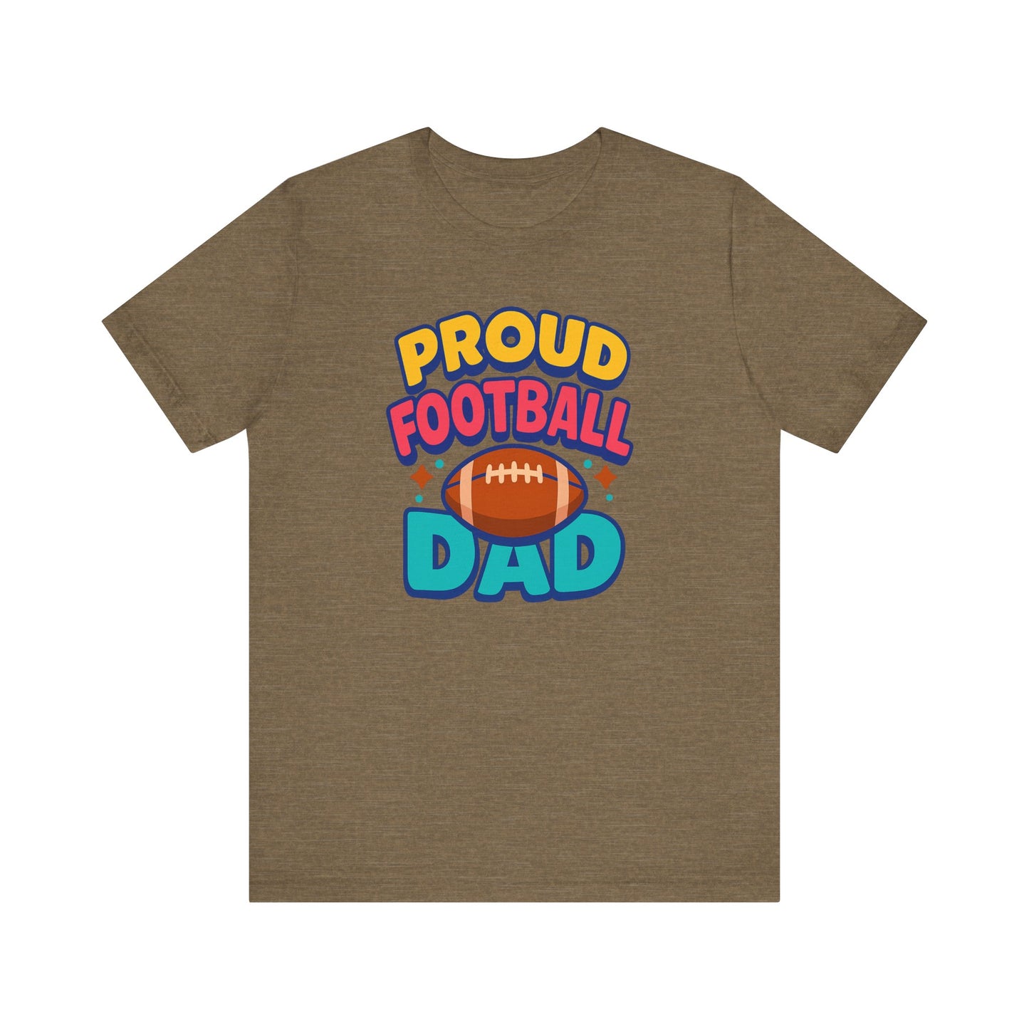 "Proud Football Dad" Short Sleeve Tee