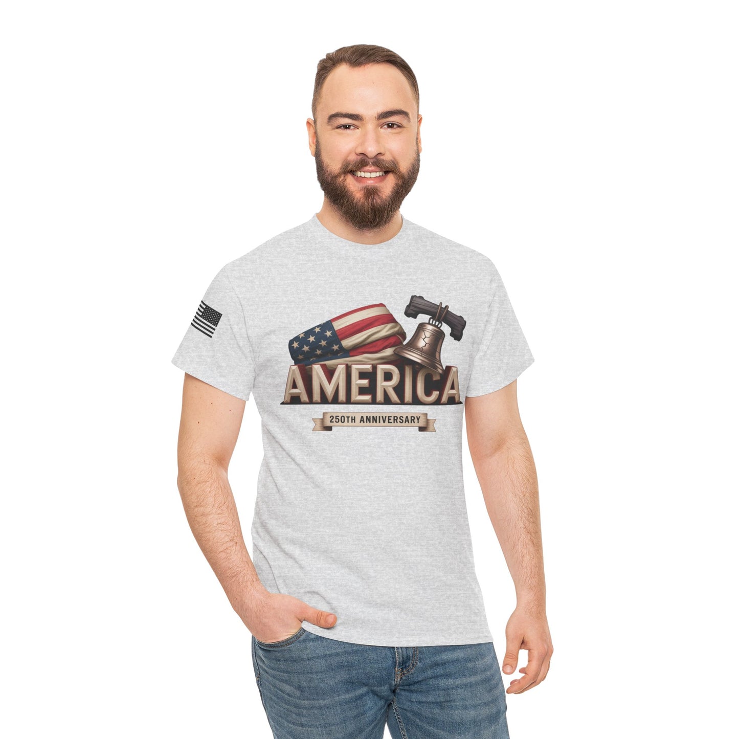 America Built. America Strong. USA 250th Anniversary Unisex Tee