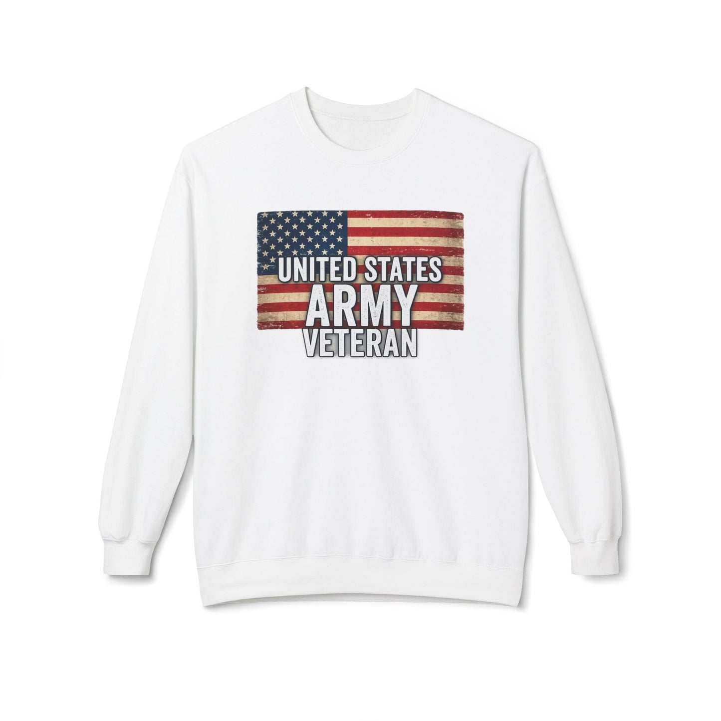 Army Vet Unisex Fleece Crewneck Sweatshirt