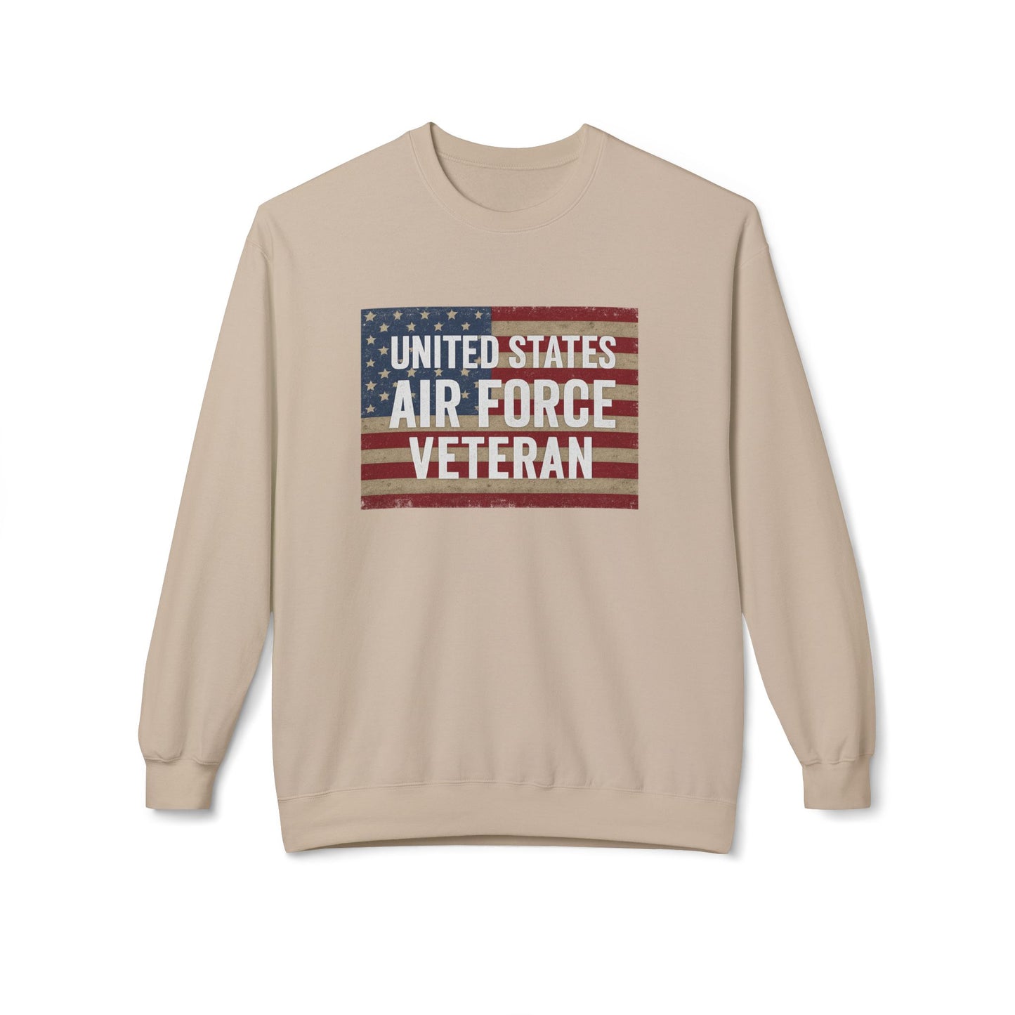 Air Force Vet Unisex Fleece Crewneck Sweatshirt