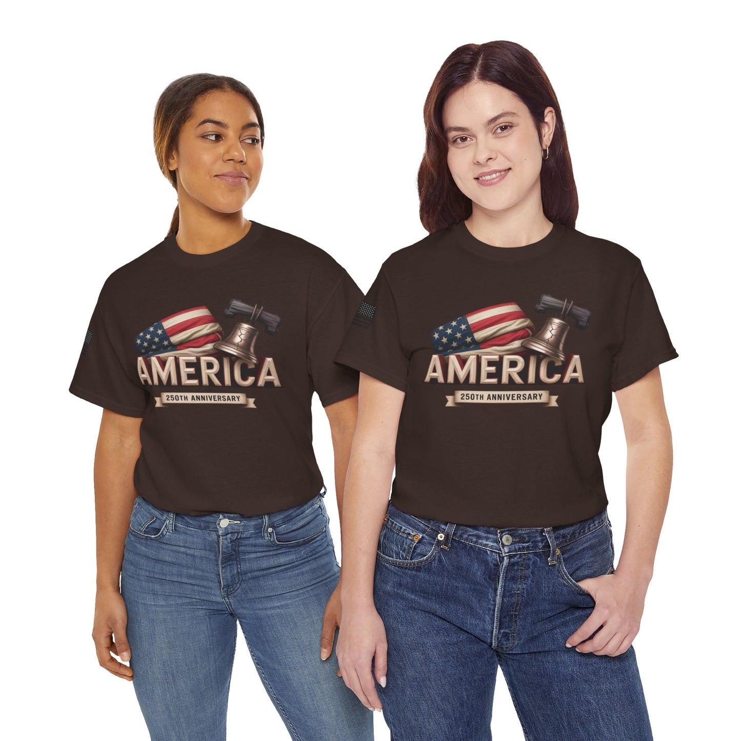 America Built. America Strong. USA 250th Anniversary Unisex Tee