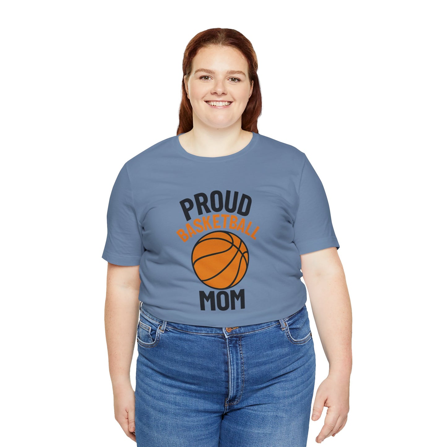 "Proud Basketball Mom" Jersey Tee
